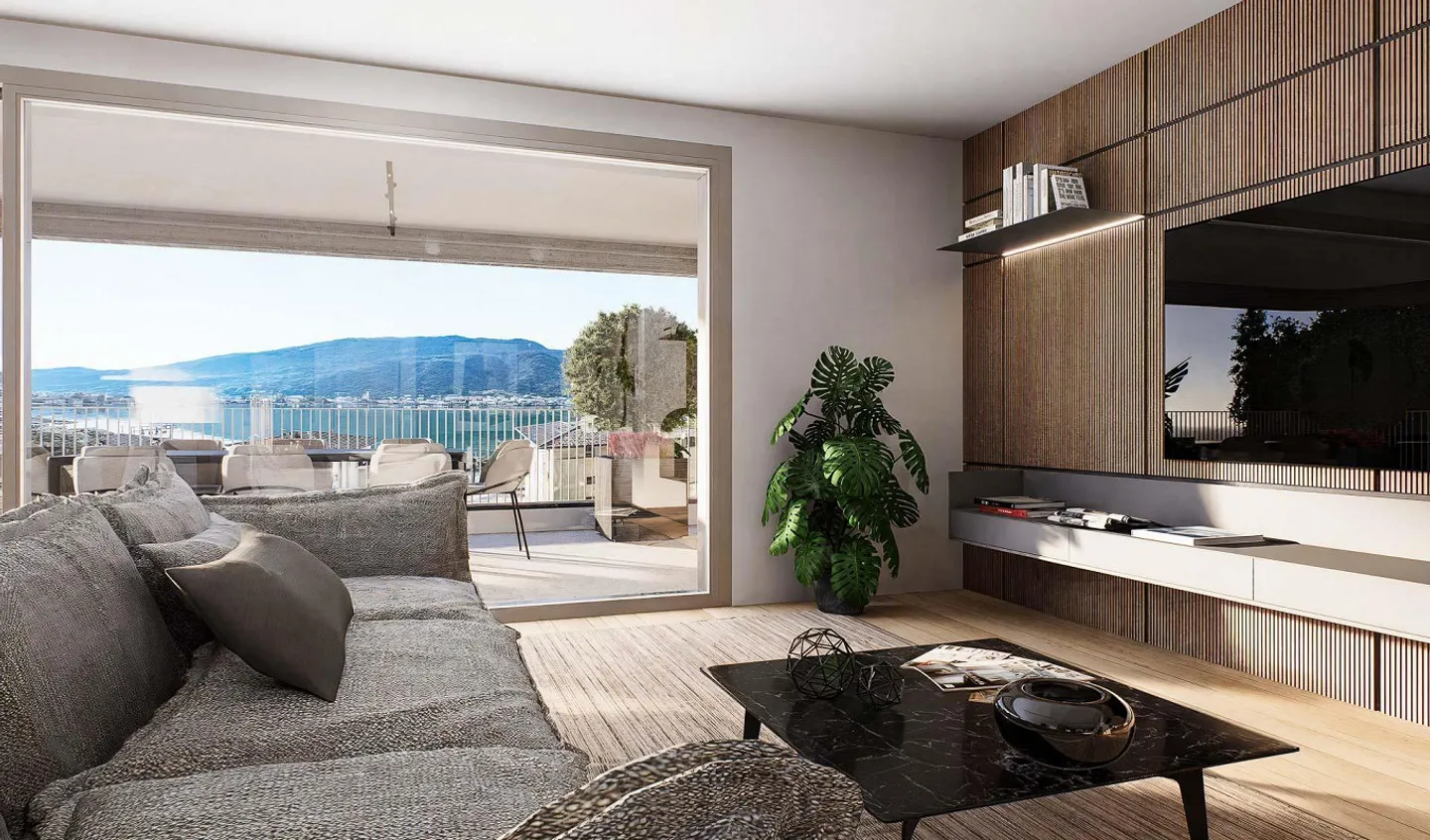 Appartement avec vue sur le lac et jardin à Capolago - Photo 1 sur 9