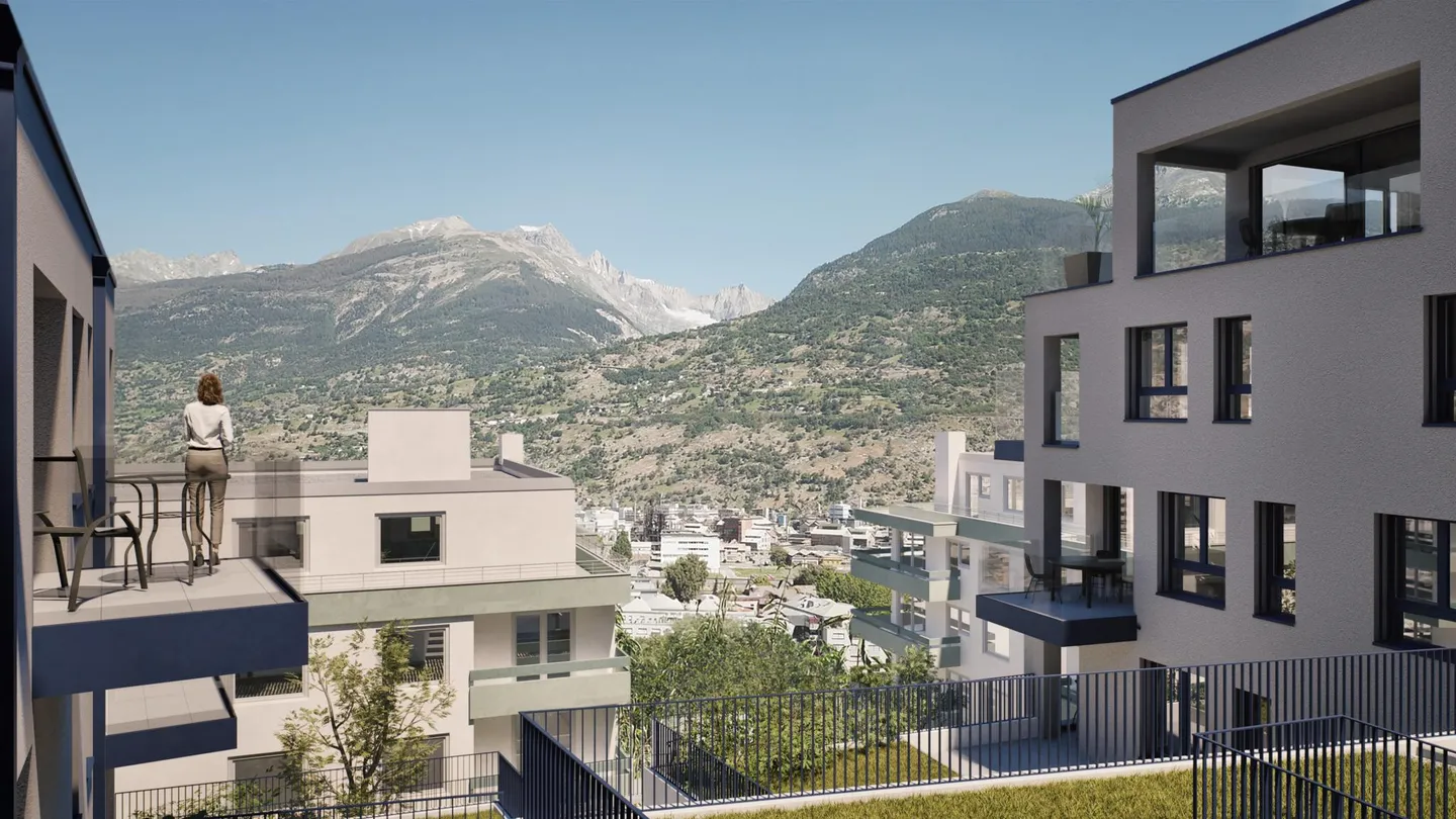 Vivere in modo unico, godere permanentemente - Weingartenweg 26-30, Visp - Foto 1 di 9