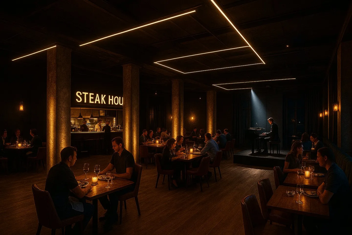 Spazio gastronomico in costruzione grezza - Foto 9 di 21