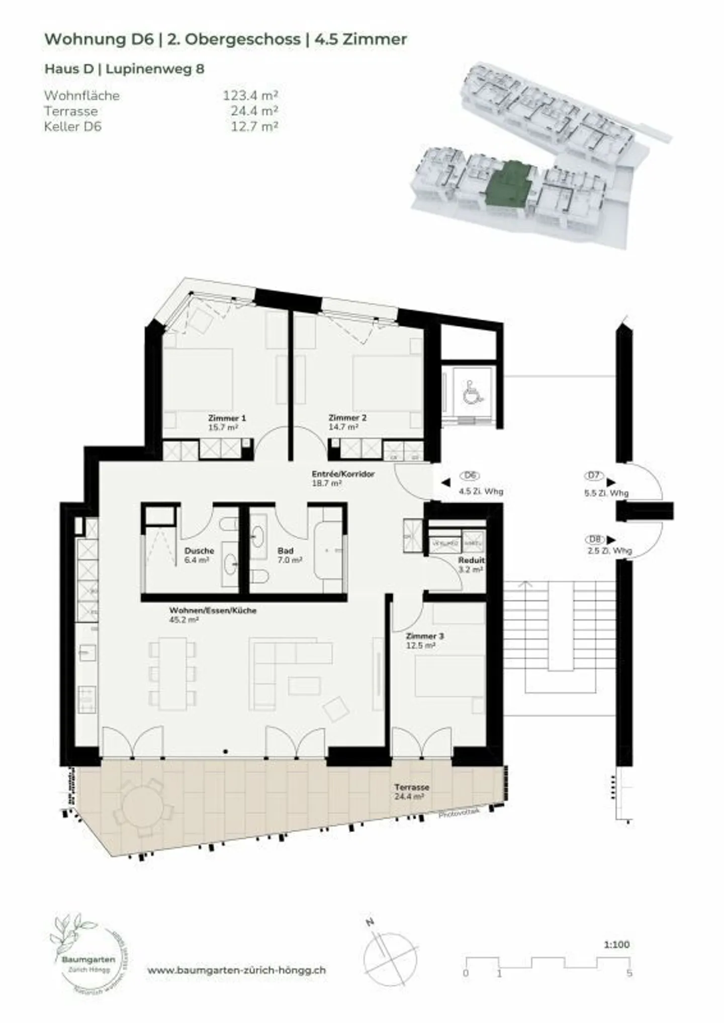 Neues 4.5-Zimmer-Wohnung in Zürich - Foto 1 von 10