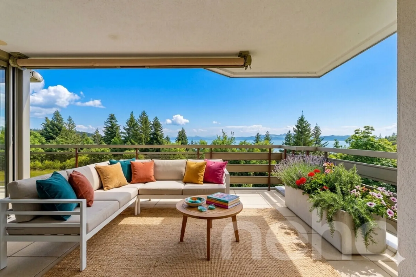 Appartement avec vue panoramique sur le lac et les Alpes, près du centre - Photo 1 sur 12