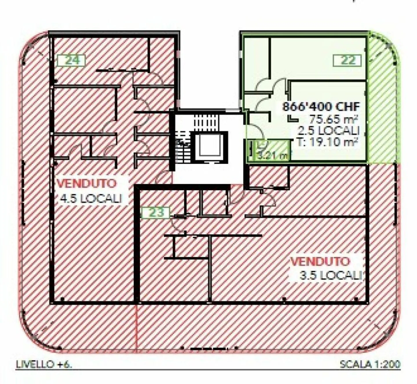 Sale in Locarno - NEW Residence "Central Park", 2.5-room apartment - Photo 10 of 11
