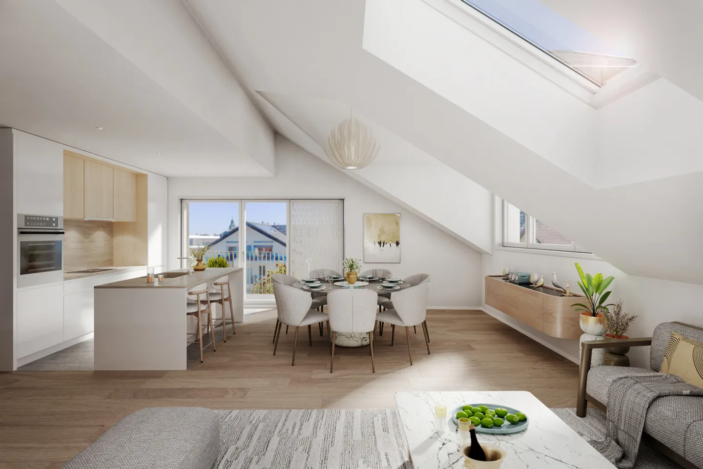 FOR SALE ON PLANS APARTMENT 4.5 ROOMS (105 M2 PPE) IN ATTIC - Photo 1 of 6