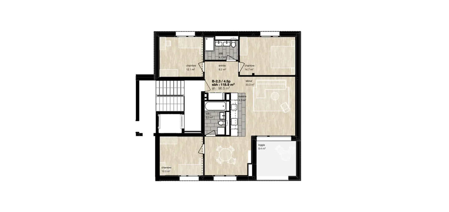 Affitto annuale: appartamento nuovo nel cuore del villaggio di Montana - Foto 1 di 7