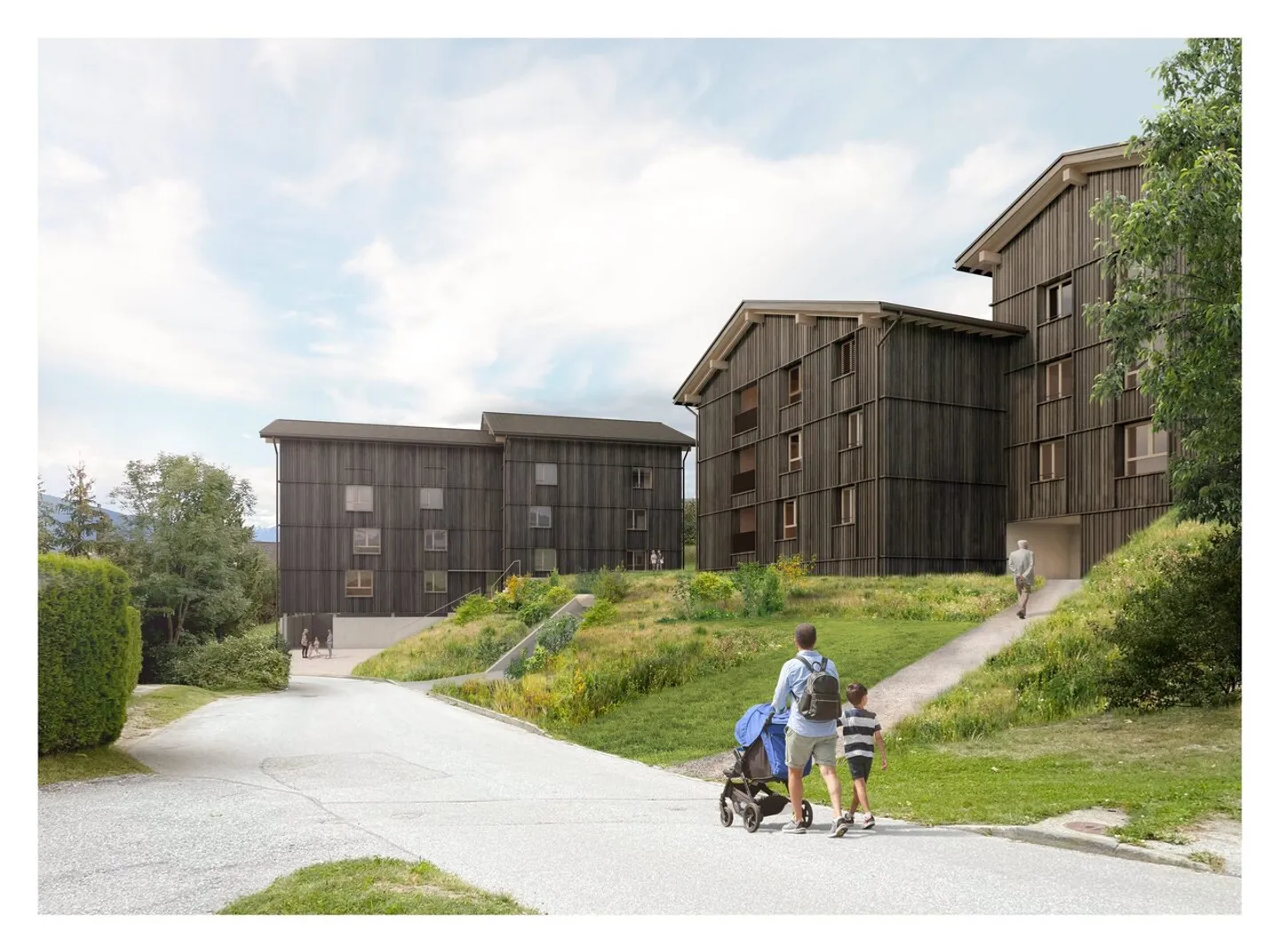 Affitto annuale: appartamento nuovo nel cuore del villaggio di Montana - Foto 4 di 7