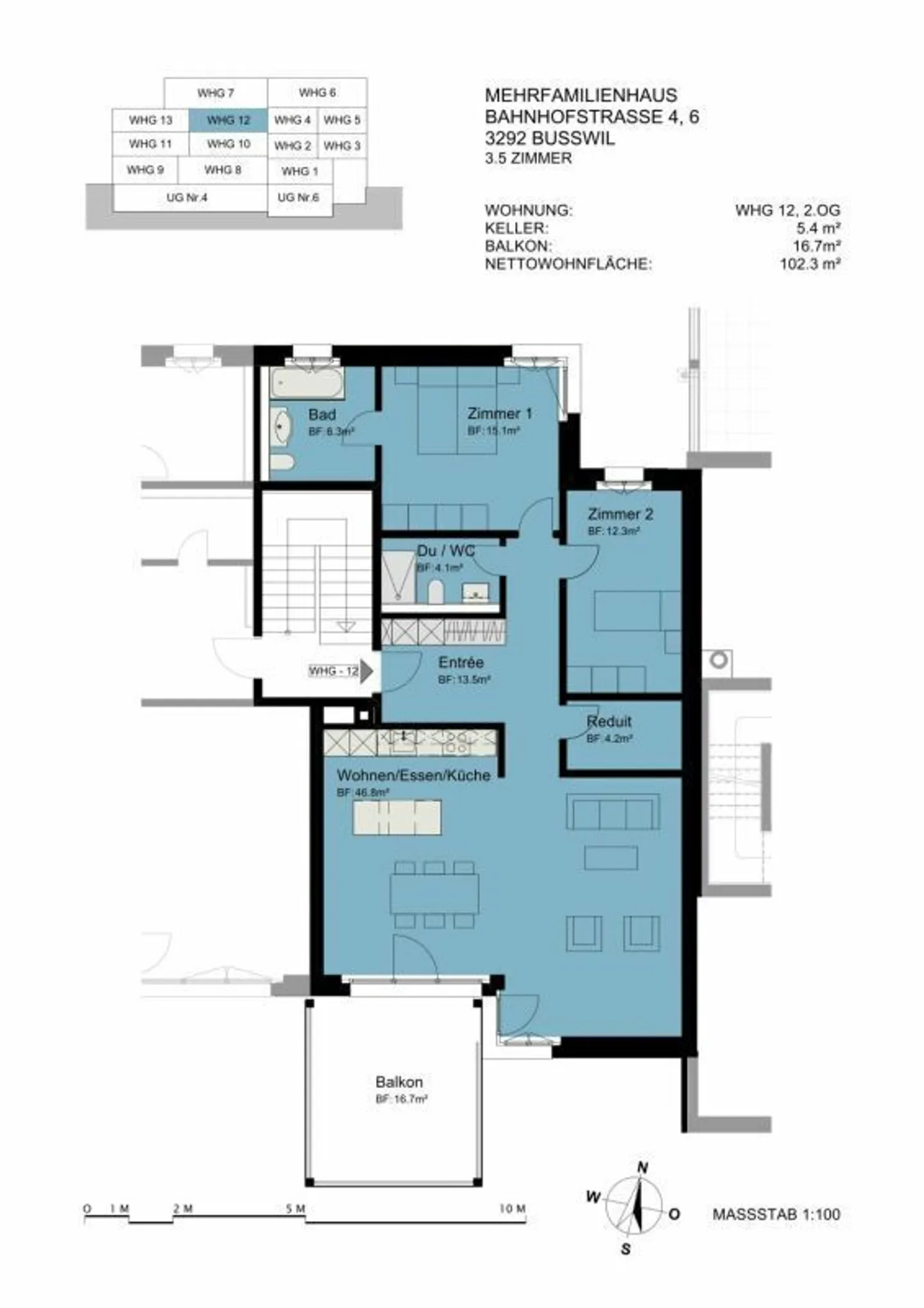 Appartamento nuovo esclusivo (3,5 stanze) al 2° piano - prima locazione! - Foto 8 di 8