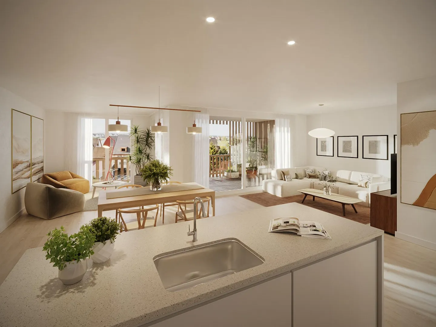 Nouveau projet de construction "im Gärtli" Wilchingen - Appartement 4.5 pièces - Photo 1 sur 4