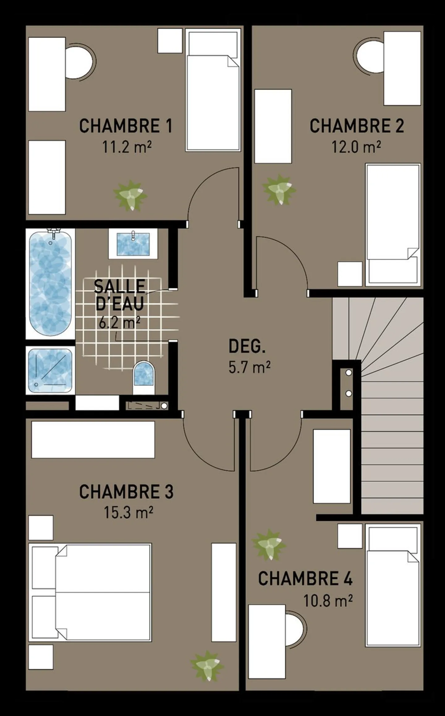 7 villas contiguës (3 déjà réservées) sur plan à 3 minutes de Marly - Photo 9 sur 11