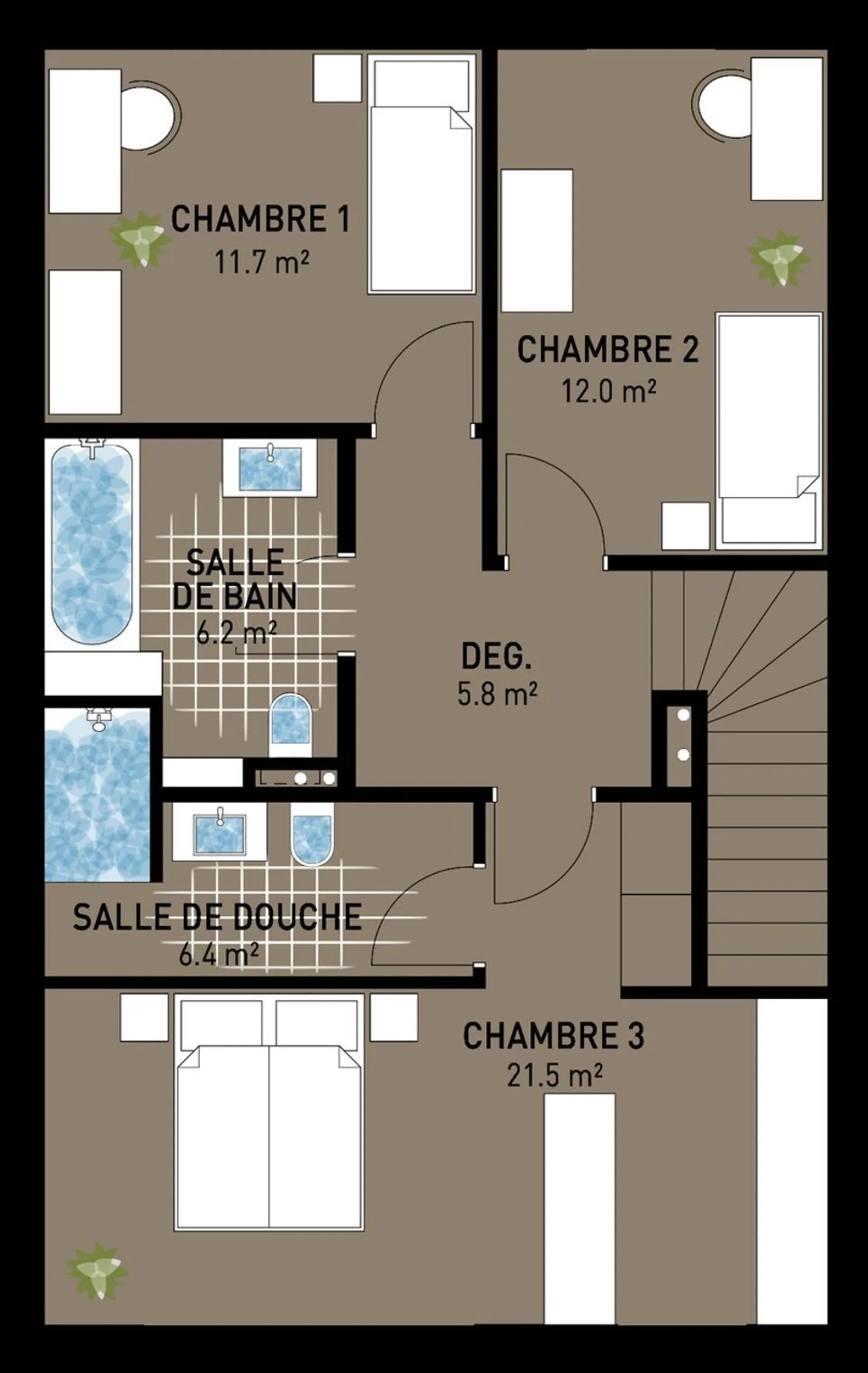 7 villas contiguës (3 déjà réservées) sur plan à 3 minutes de Marly - Photo 10 sur 11