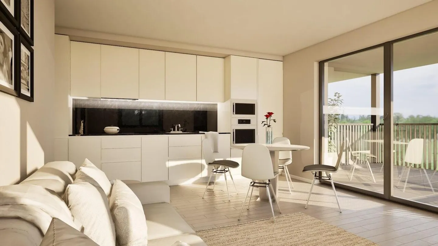 Nuovo appartamento di 3,5 stanze con giardino a Balerna N1 - Foto 2 di 5