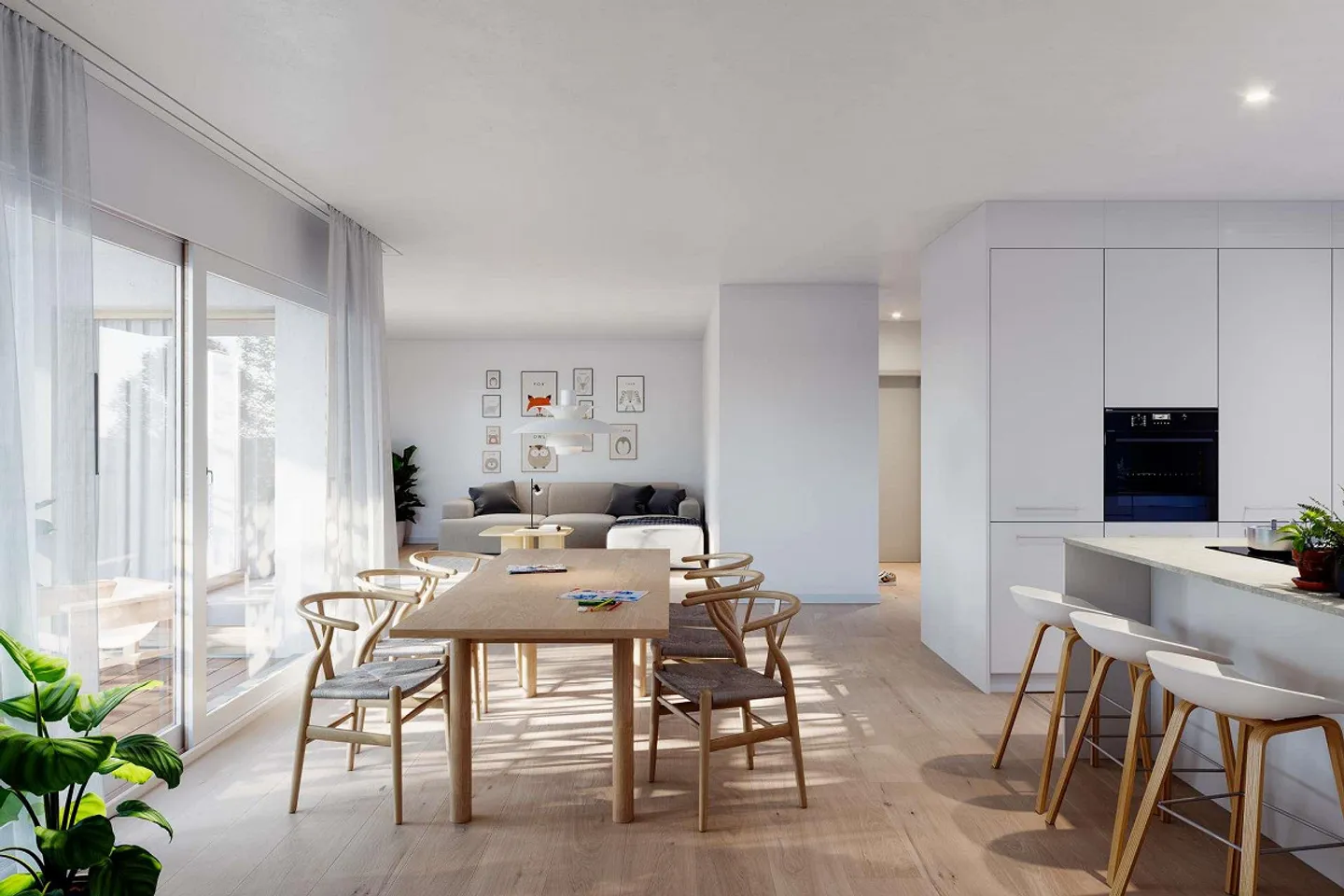 Modernes Einfamilienhaus mit Garten - Foto 3 von 9