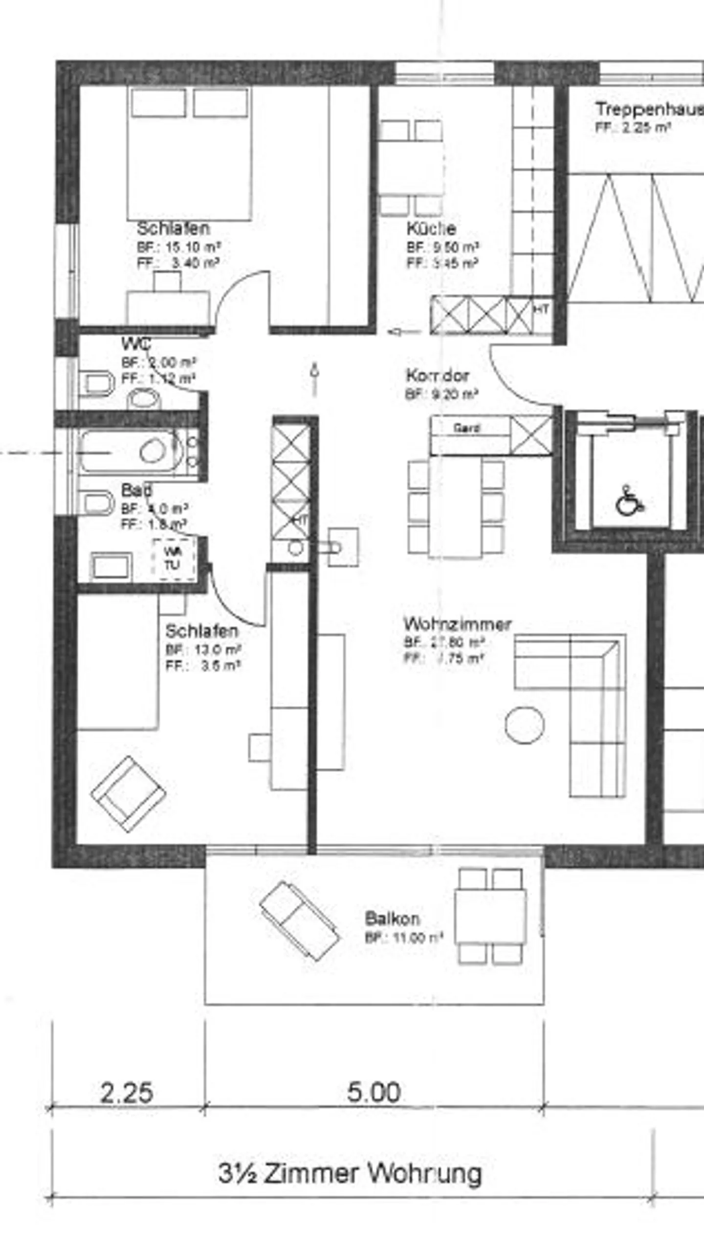 Bel et lumineux appartement de 3,5 pièces - Photo 8 sur 8