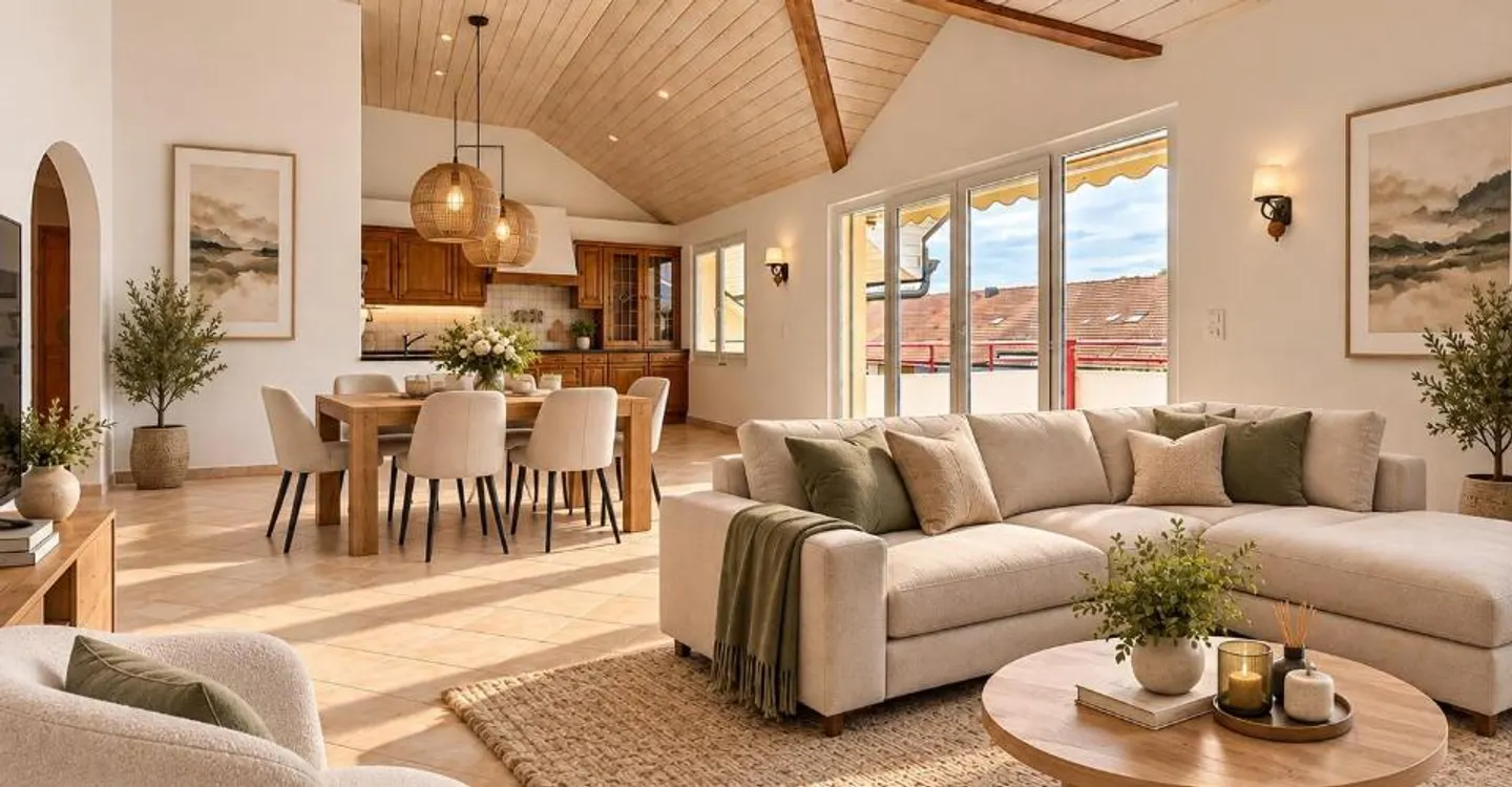 Große 3,5-Zimmer-Penthousewohnung | Terrasse | Yverdon - Foto 6 von 11
