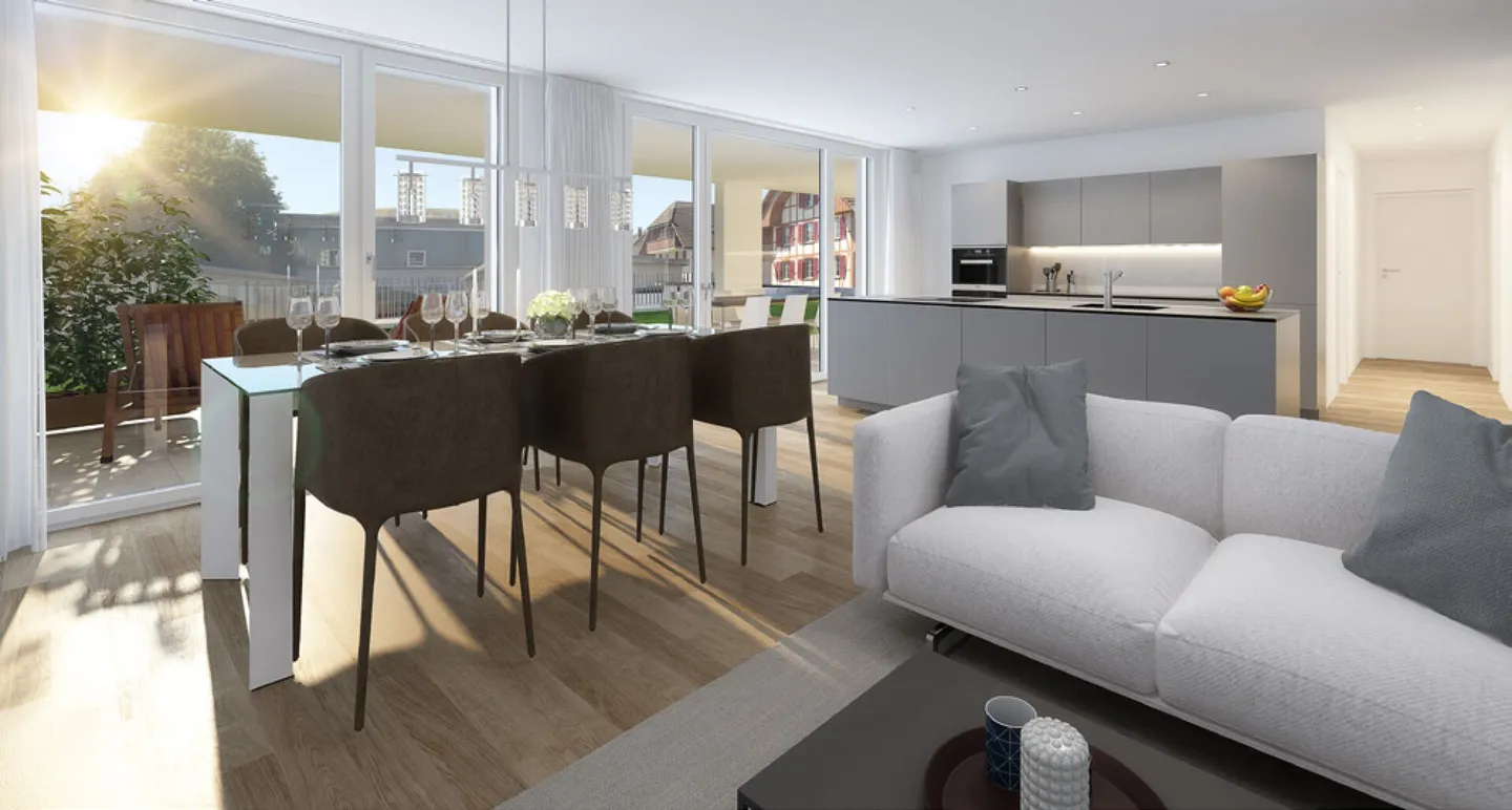 Appartement 4.5 pièces au rez-de-chaussée - Photo 3 sur 7