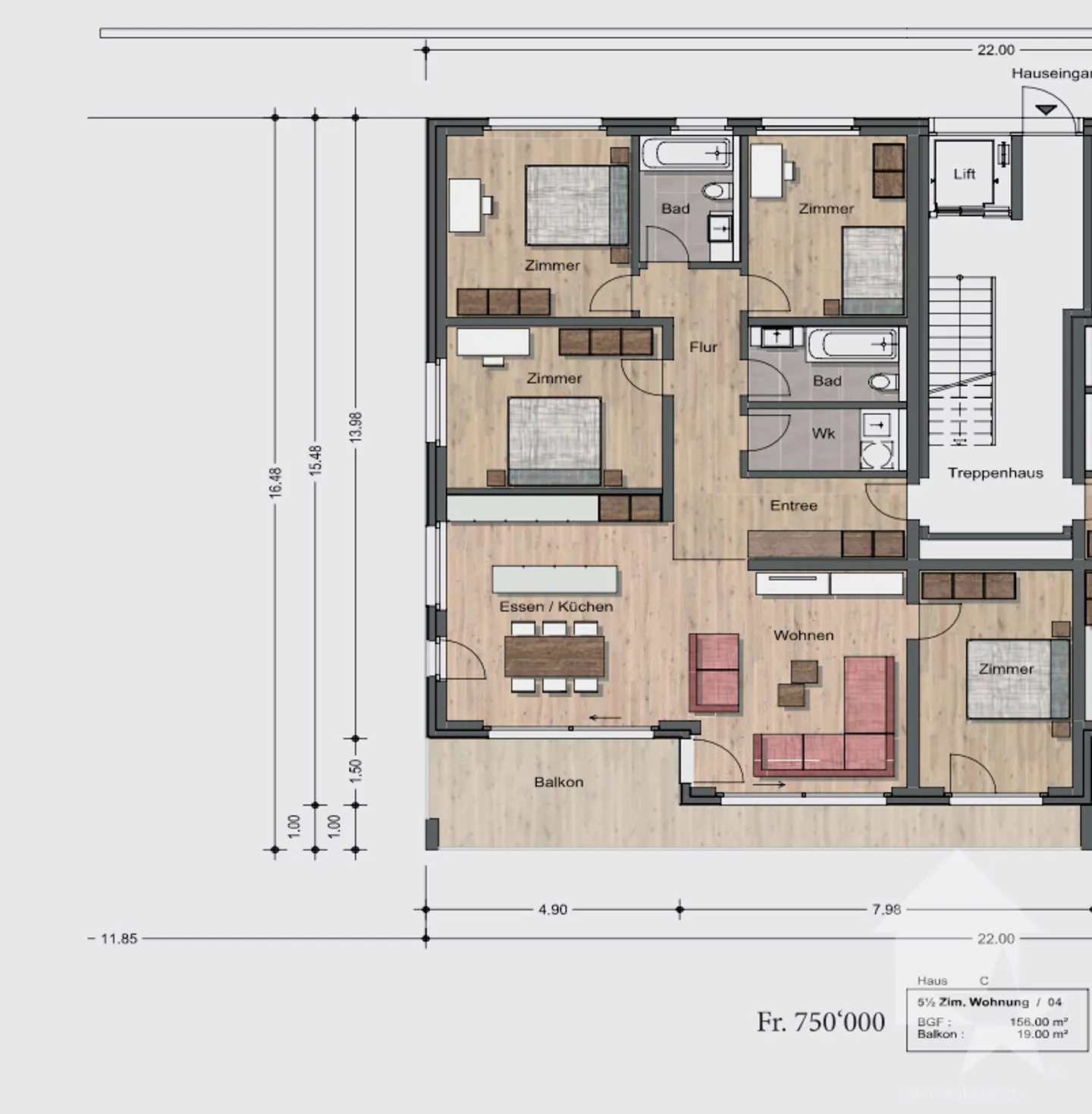 Nuovi appartamenti residenziali di 5,5 stanze - Foto 11 di 13