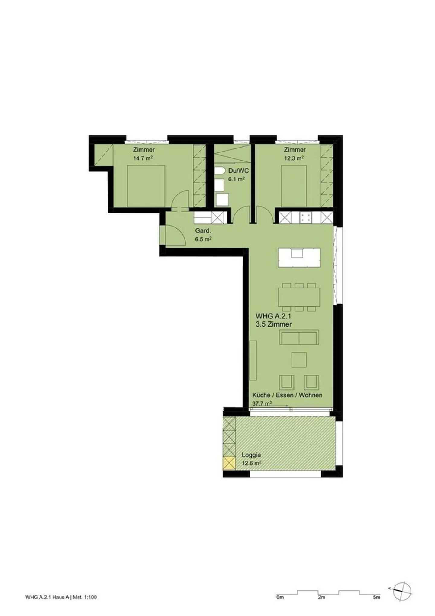 Modern 3.5 room apartment in Tomils for rent! - Photo 10 of 10