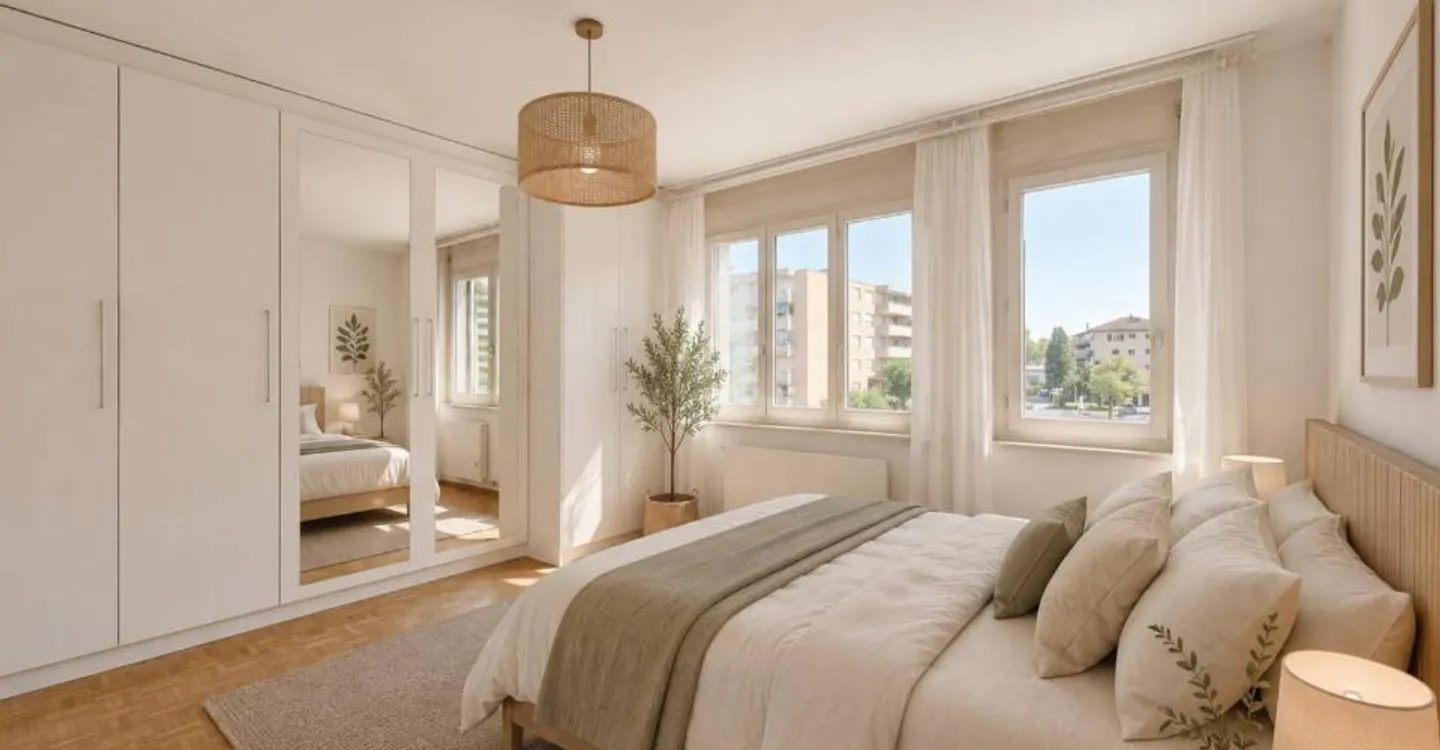 Elegante appartamento familiare di 4,5 locali con camino e loggia - Foto 6 di 12