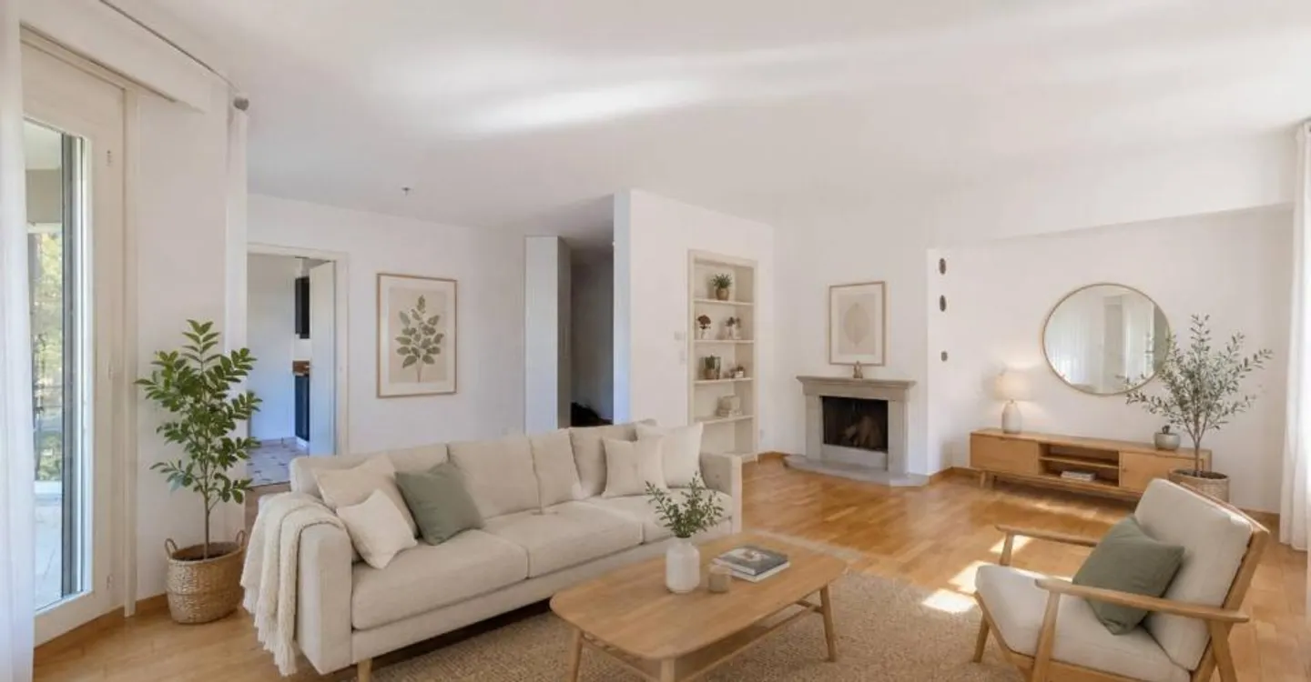 Elegante appartamento familiare di 4,5 locali con camino e loggia - Foto 2 di 12