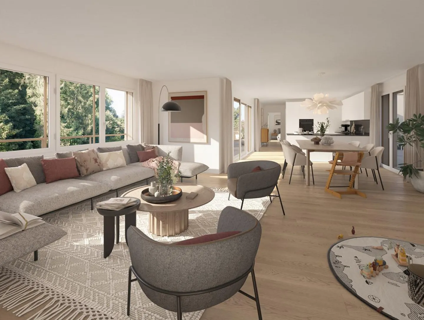 Appartamento attico di nuova costruzione con vista piacevole e vista sul verde - Foto 6 di 13