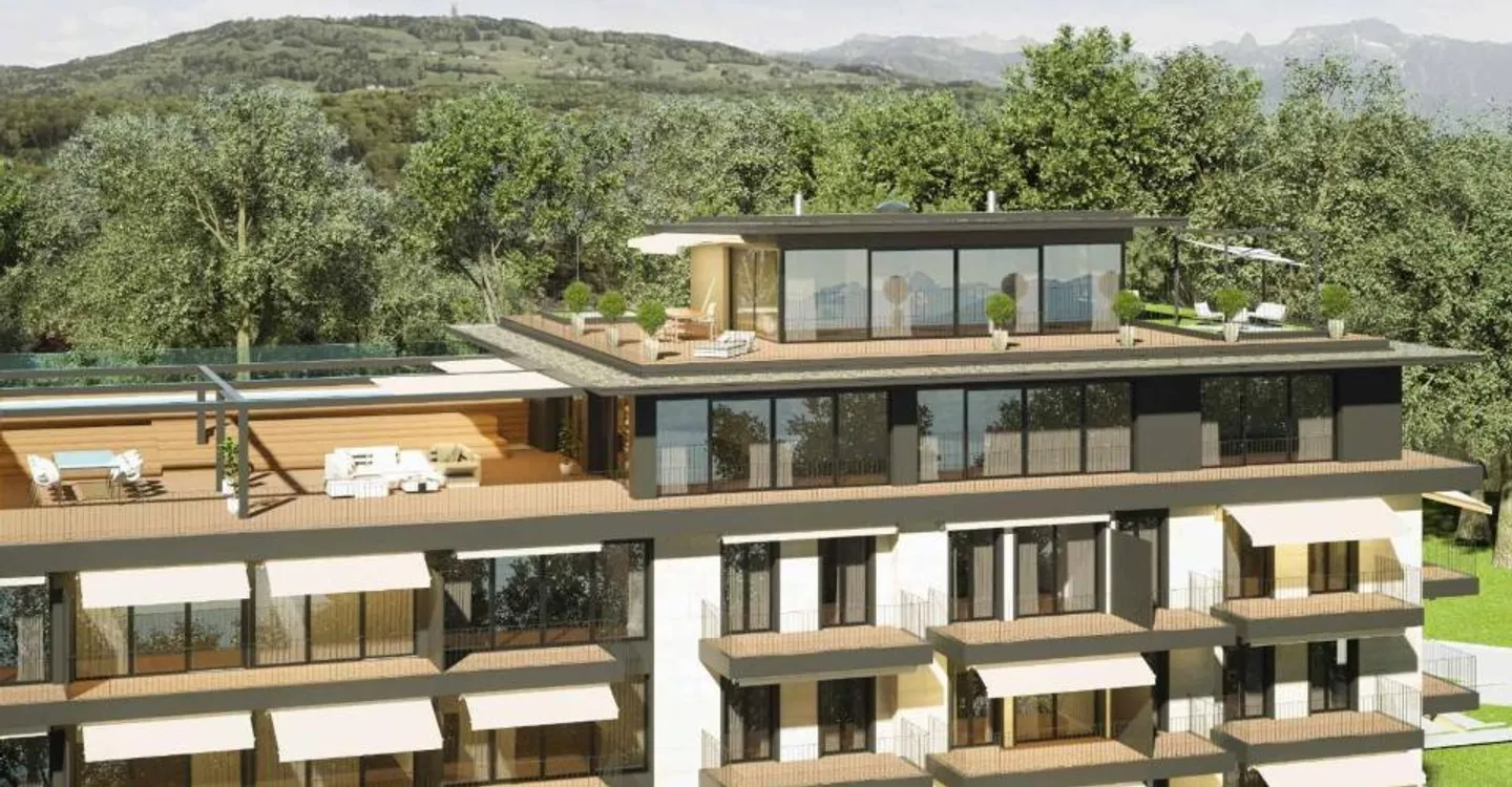 Luxuriöse neue Penthouse-Wohnung mit privatem Pool zu verkaufen in Chexbres - Foto 4 von 12