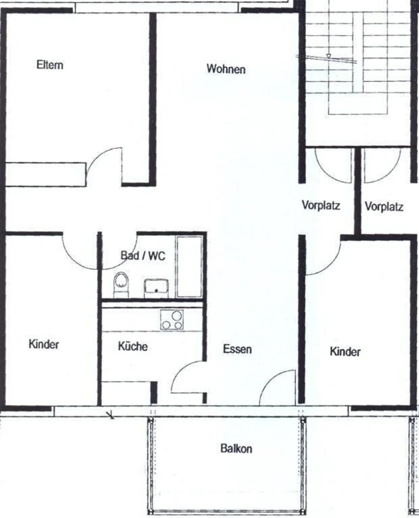 Geräumige Wohnung mit grossem Balkon - Foto 7 von 7