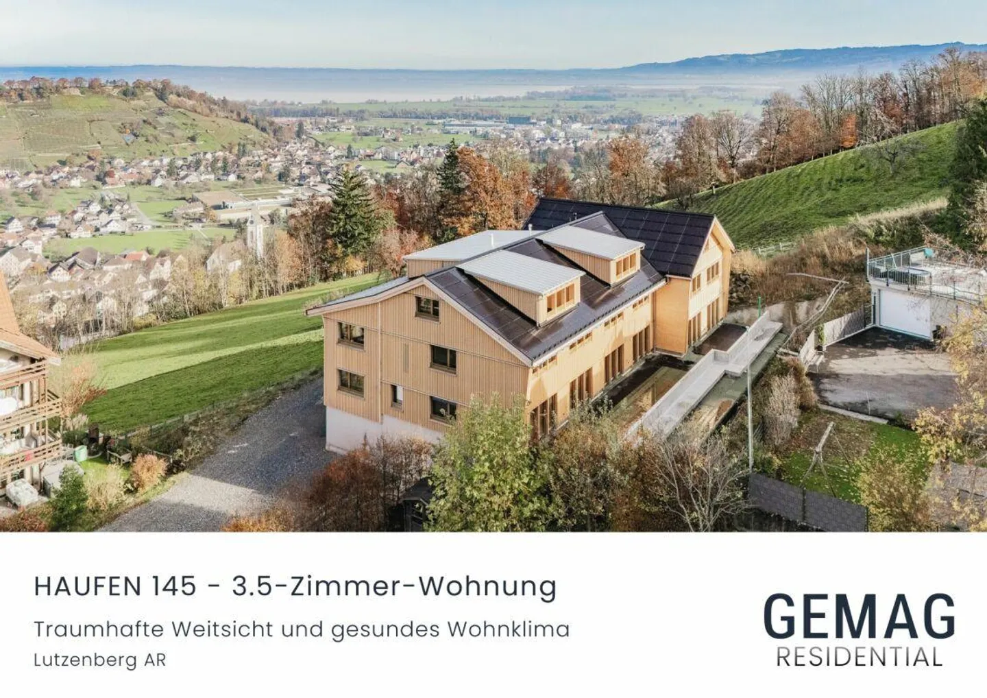 HAUFEN 145 - Appartement 3.5 pièces au rez-de-chaussée avec vue imprenable... - Photo 1 sur 7