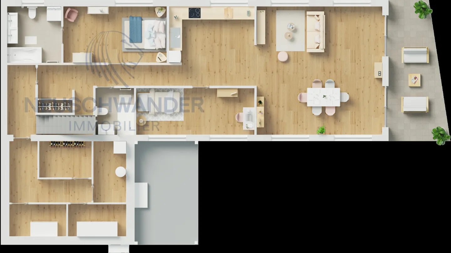 Moderne et parfaitement situé avec terrasse et jardin privatif - Photo 8 sur 9