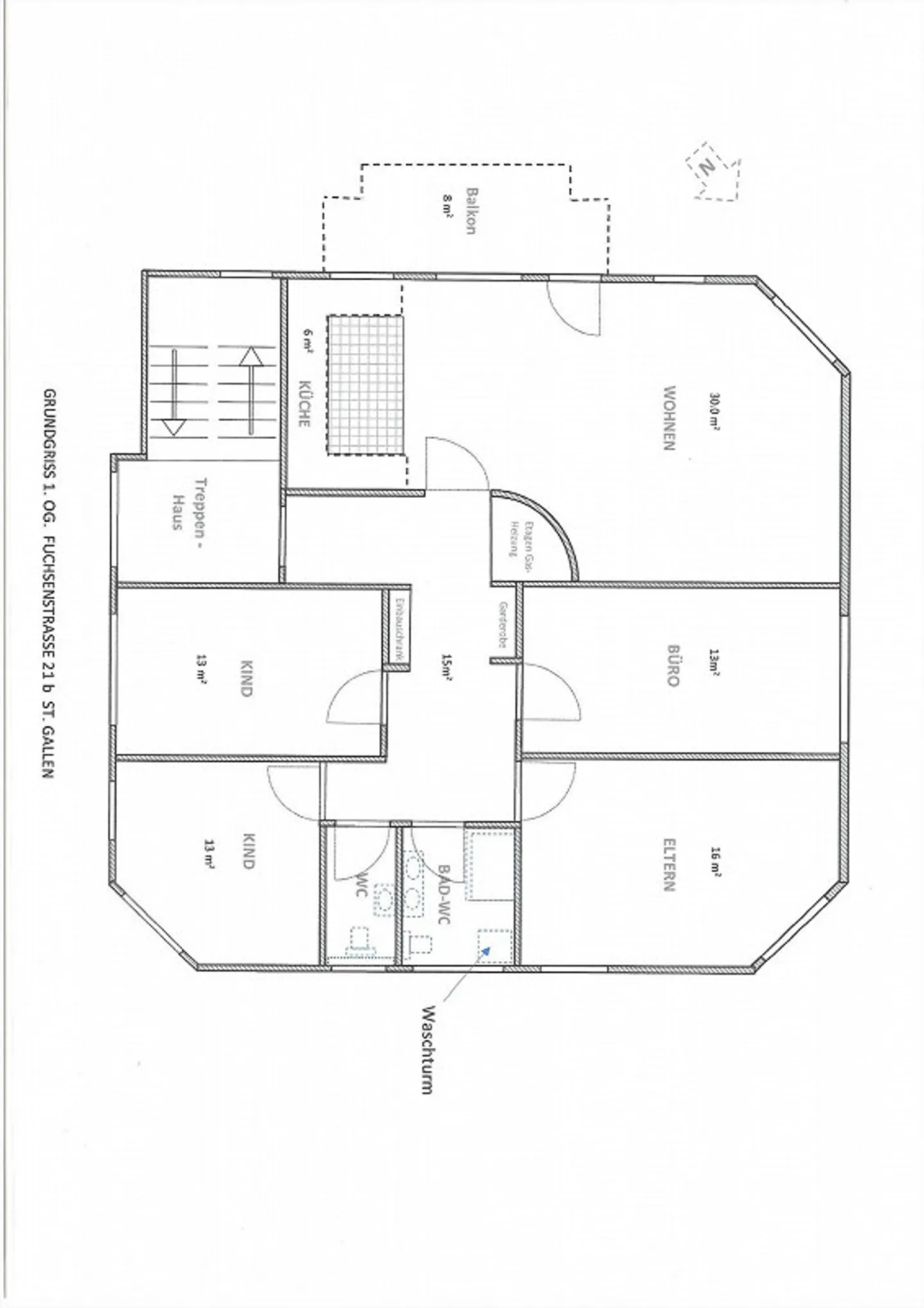 Appartement 5.5 pièces - St. Gallen Est - Appartement familial idéal - Photo 13 sur 13