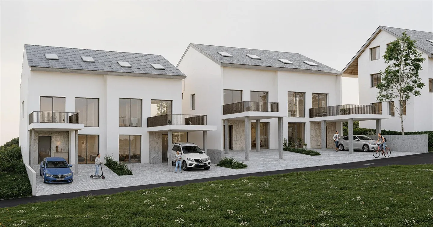 Deux maisons familiales jumelées à Buckten BL – modernes, tourné vers l'avenir - Photo 1 sur 1
