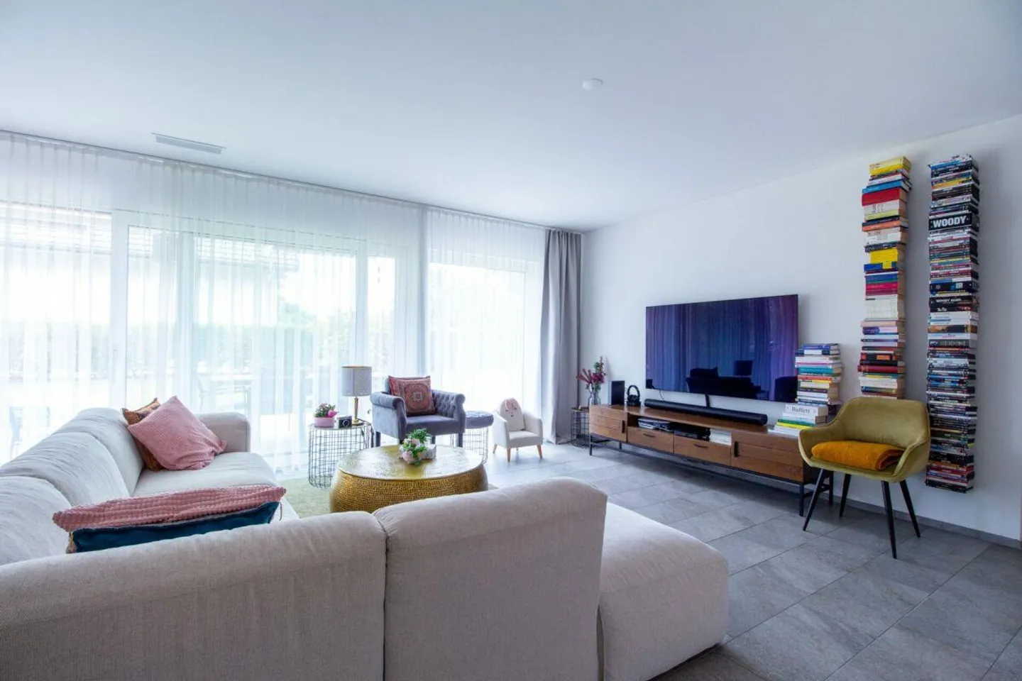 Appartement de jardin moderne et lumineux de 3,5 pièces dans le Winkel à faible imposition - Photo 4 sur 9