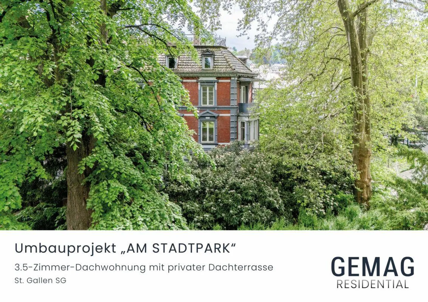 "AM STADTPARK" - 3.5-Zimmer Dachwohnung mit privater Dachterrasse  ... - Foto 1 di 7