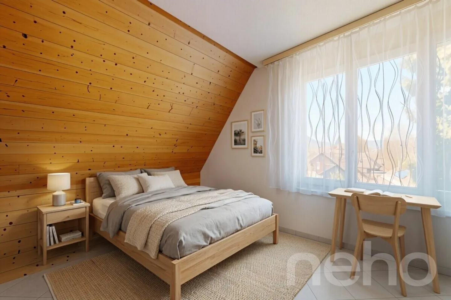 Incantevole appartamento mansardato con galleria e vista panoramica sul verde - Foto 3 di 12