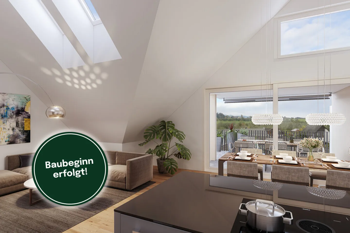 Appartamento attico geniale con bella vista - Foto 2 di 7