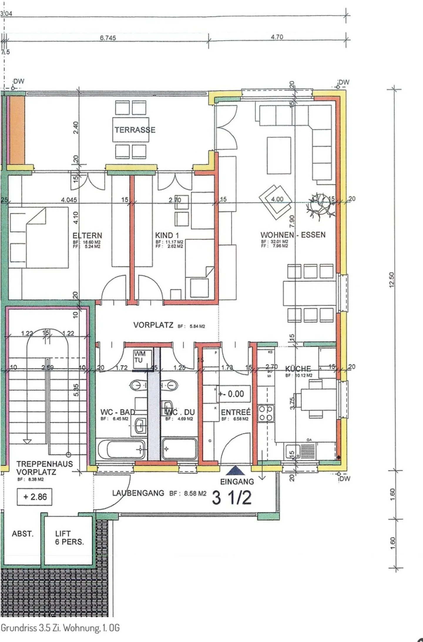 Moderne 3.5-Zimmer-Wohnung mit Balkon - Foto 1 von 1