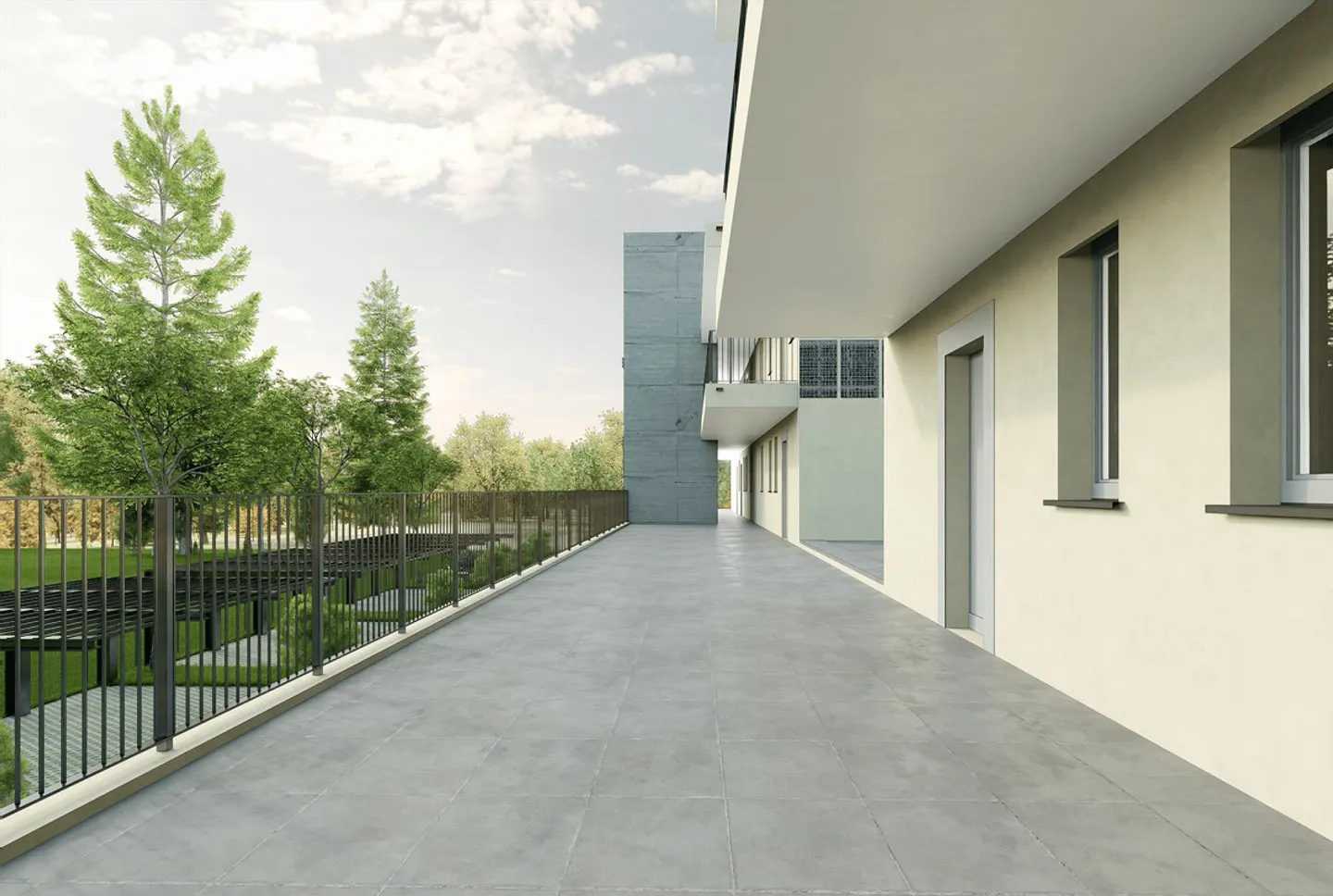 NOUVEAU 3.5 EN CONSTRUCTION AVEC TERRASSE DE 27 M² À BALERNA - Photo 3 sur 8