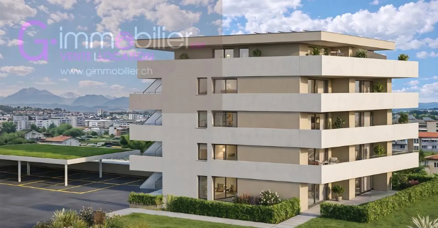 Neubau in Monthey - Zeitgenössische Wohnungen im Herzen des Stadtteils Sous Gare - Foto 4 von 6