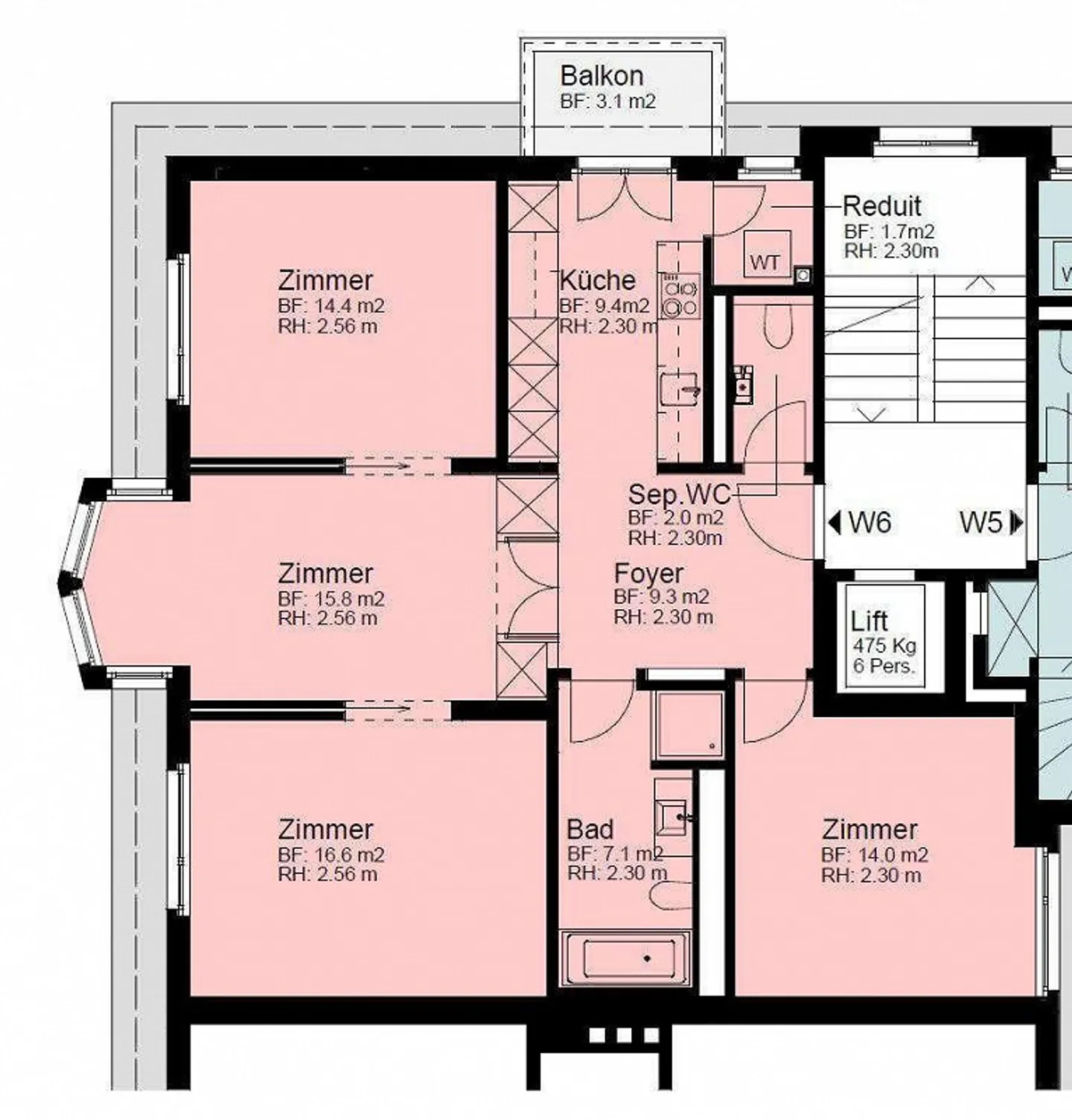 Charmante Wohnung mit Stadtblick - Foto 5 von 5