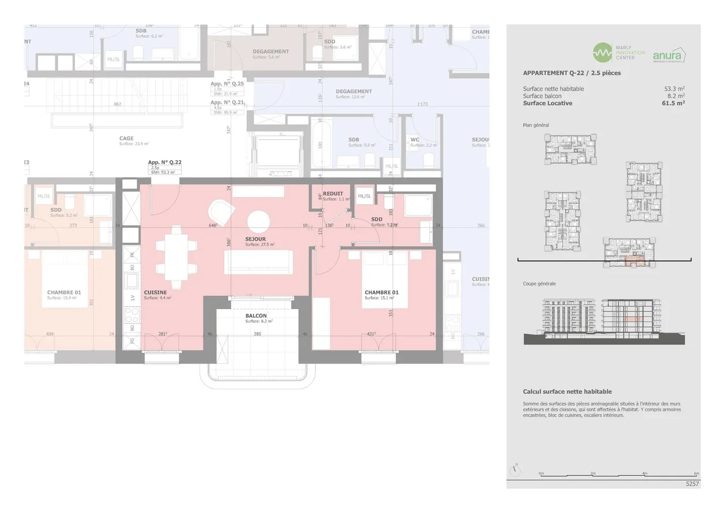 New 2.5-room apartment for rent! - Photo 7 of 9