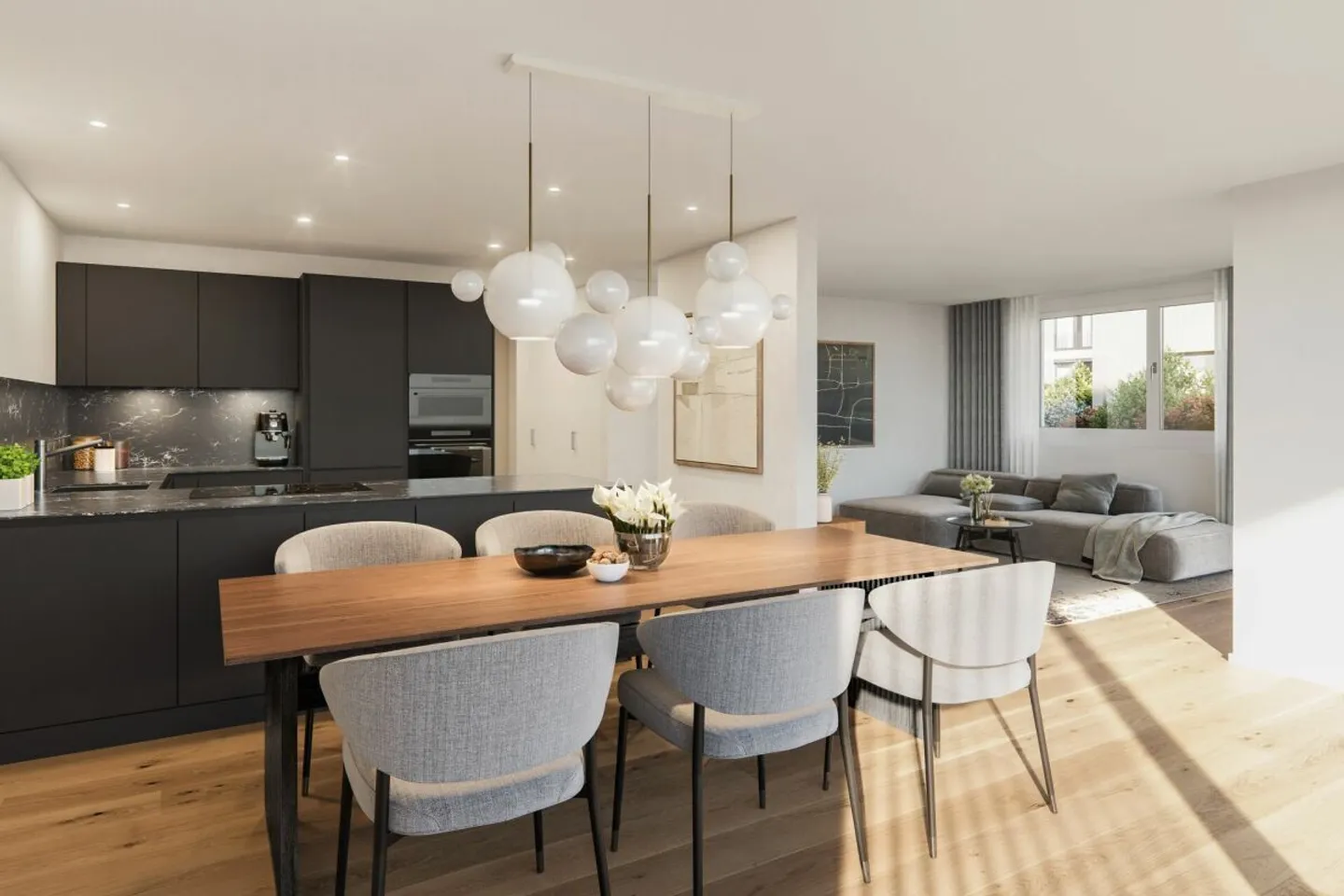 Vivere in famiglia con vista - Ampia casa bifamiliare di 5,5 stanze - Foto 6 di 9