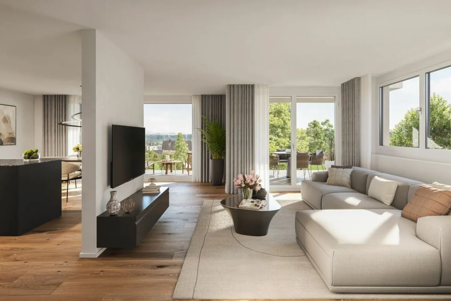 Vivere in famiglia con vista - Ampia casa bifamiliare di 5,5 stanze - Foto 7 di 9