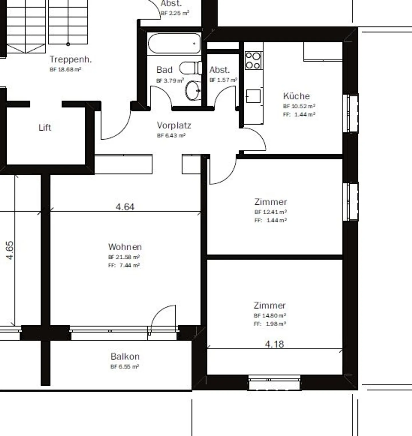 Spacious 3.5-room apartment in a quiet location in Glarus - Photo 7 of 7