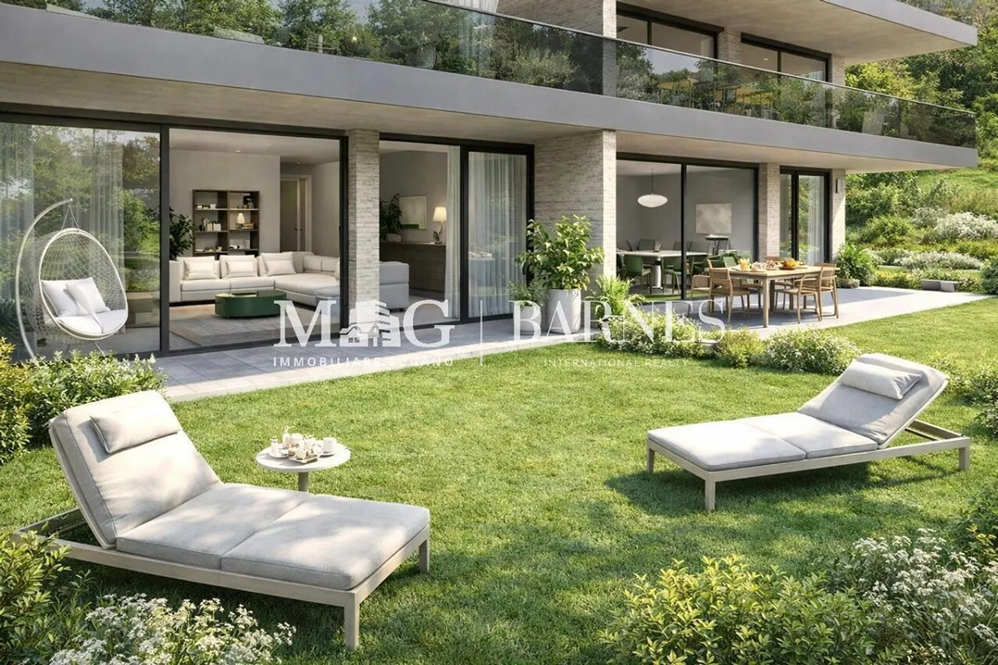 Nuovo Appartamento con Giardino a Lugano - Foto 1 di 10