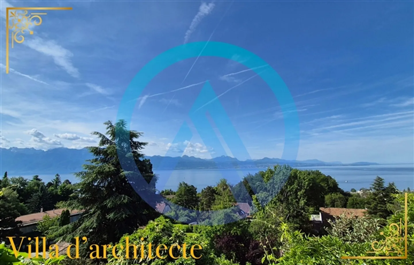 Villa designed by architects with panoramic views of the lake and mountains in Lavaux - Photo 2 of 3