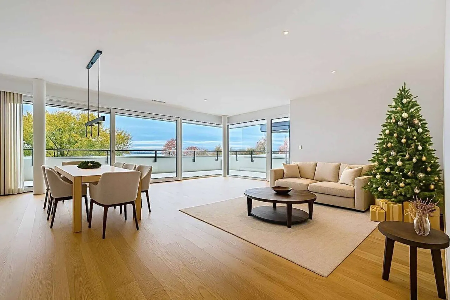 Luxueux 4.5 pièces traversant avec balcon couvert de 76m2 et vue lac - Photo 1 sur 13