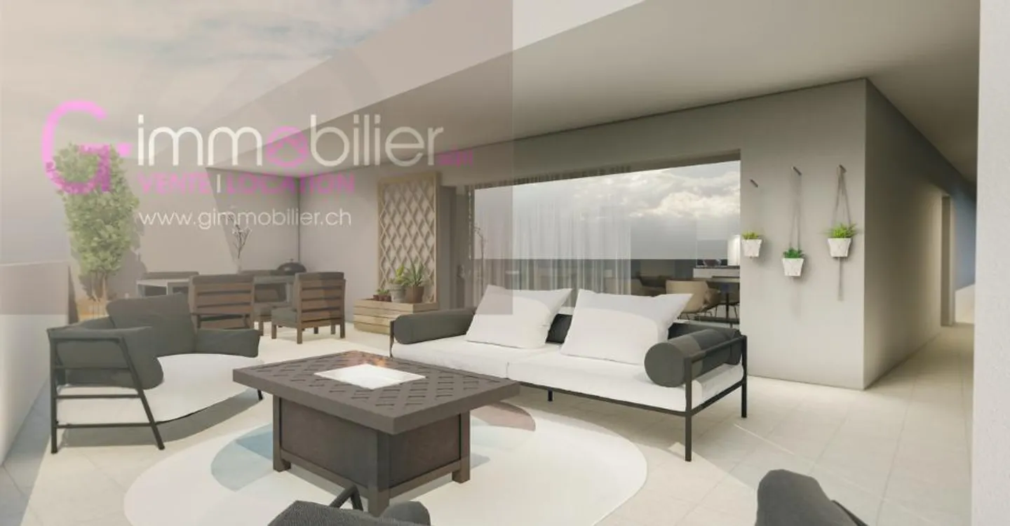 3,5-Zimmer-Penthouse 156m2 mit Panoramaterrasse von 78m2 - Foto 1 von 5