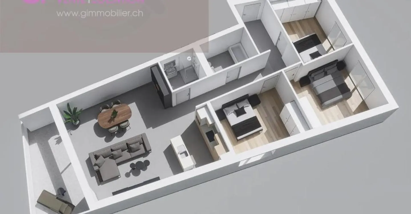 Appartements contemporains à Monthey - Photo 1 sur 3