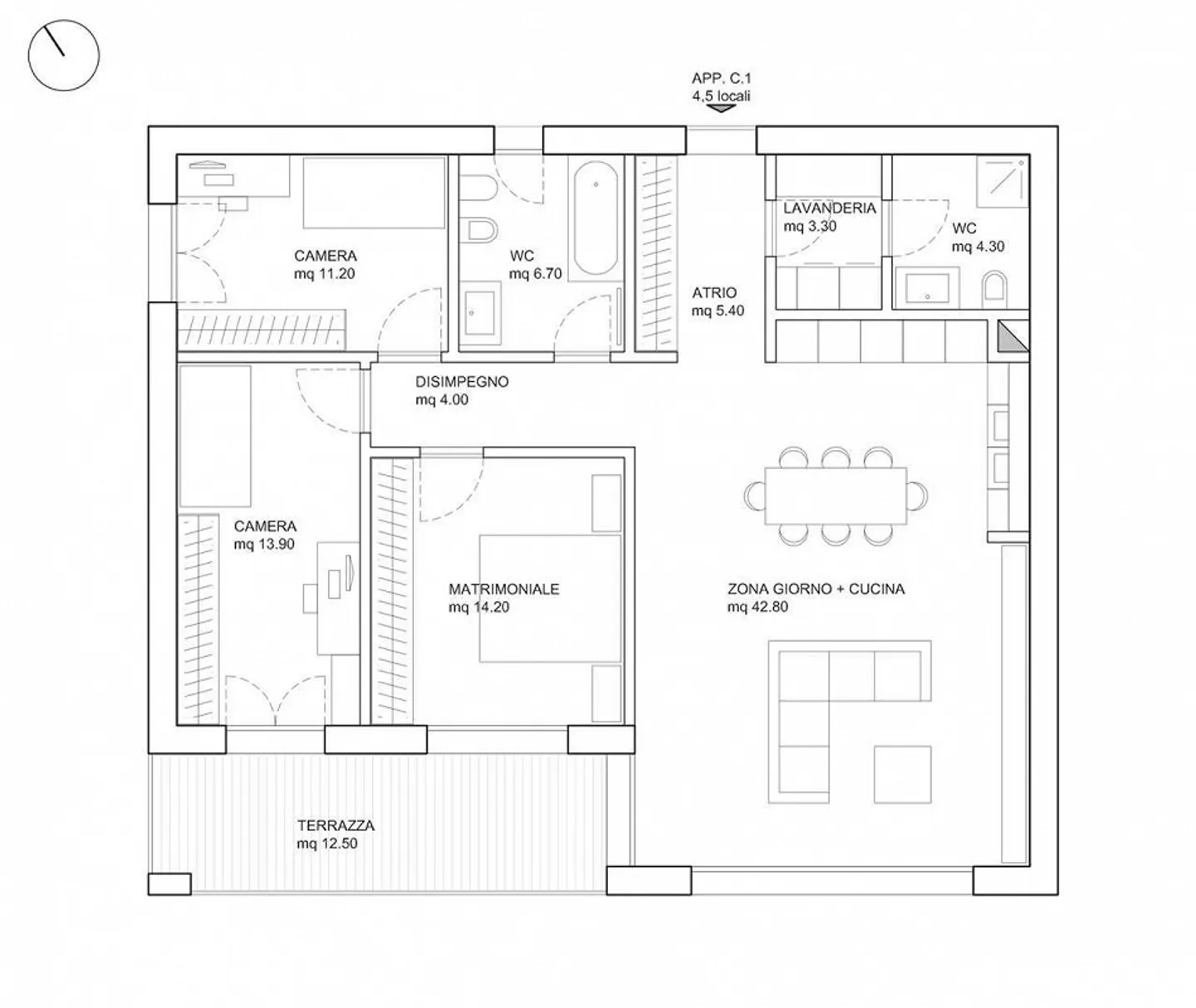 Appartamento recente con ogni comfort - Foto 8 di 8