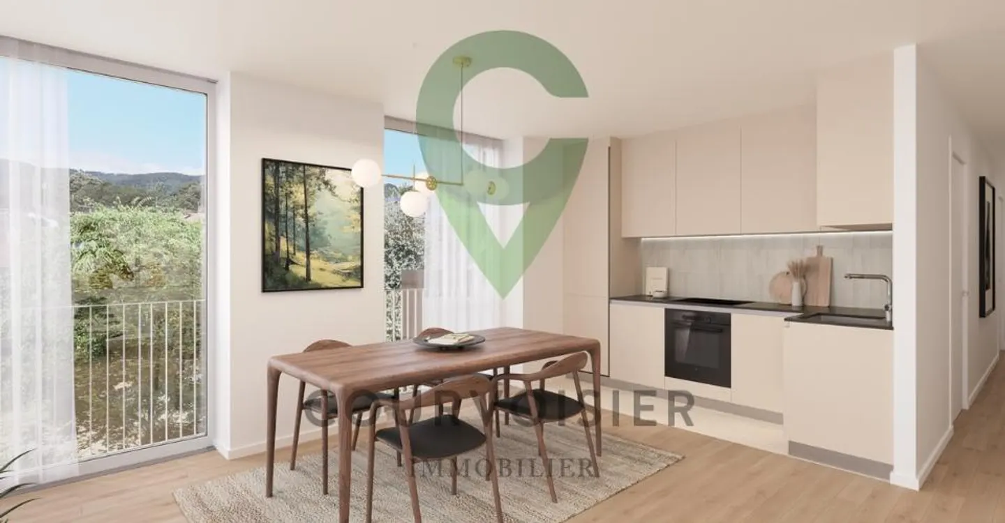 Lot A2 - 3.5-room apartment on the ground floor with terrace and garden - Photo 4 of 4
