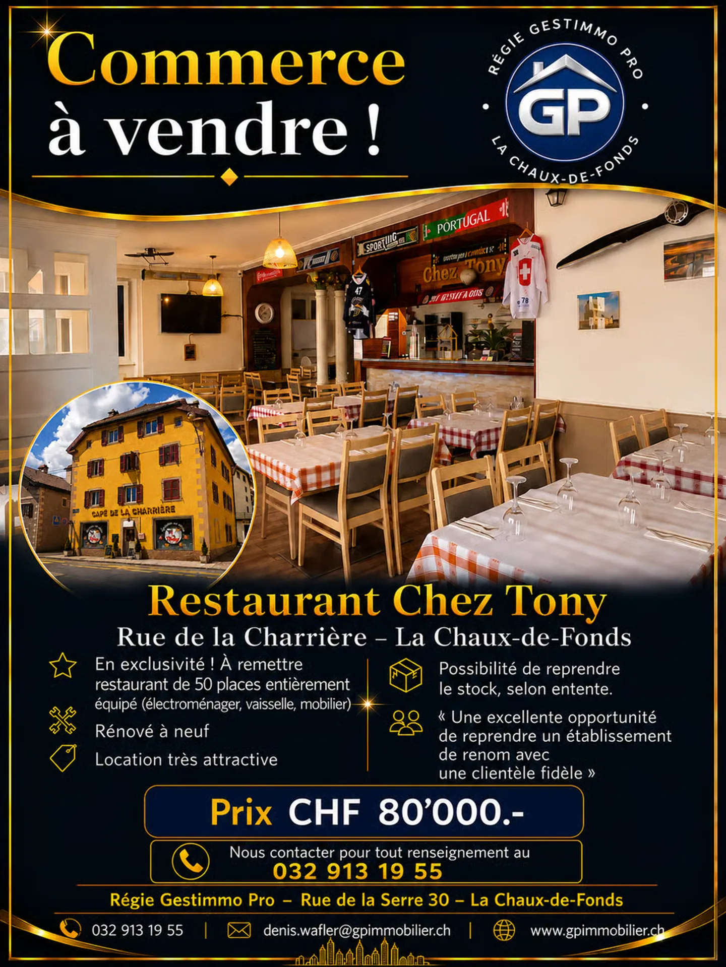 Caffè-Ristorante in vendita a La Chaux-de-Fonds - Foto 3 di 3
