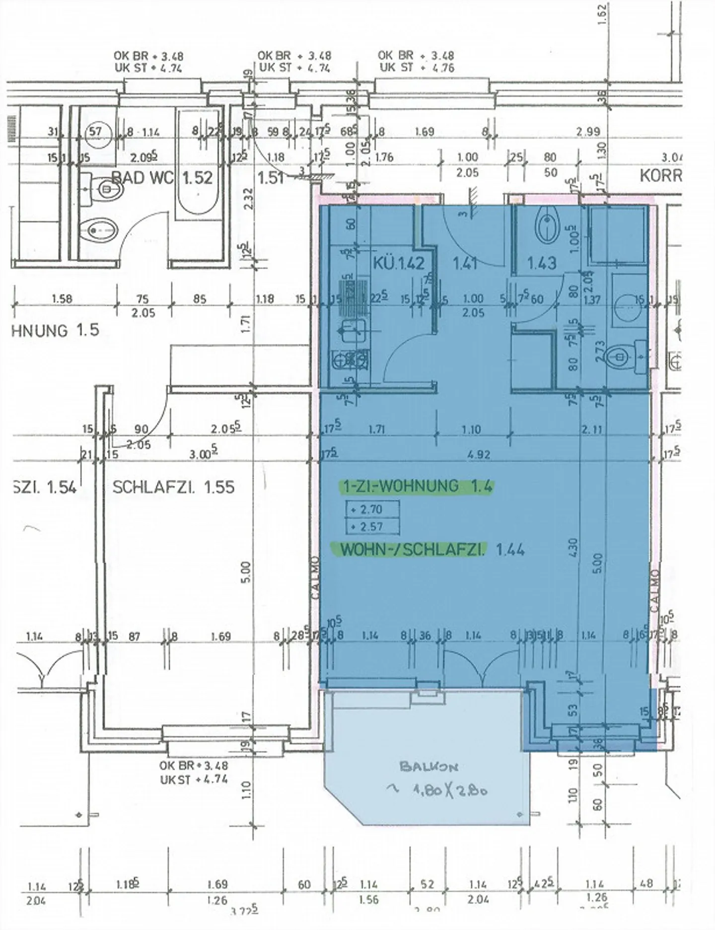 Well-maintained 1.5-room apartment (60+) - Photo 2 of 2